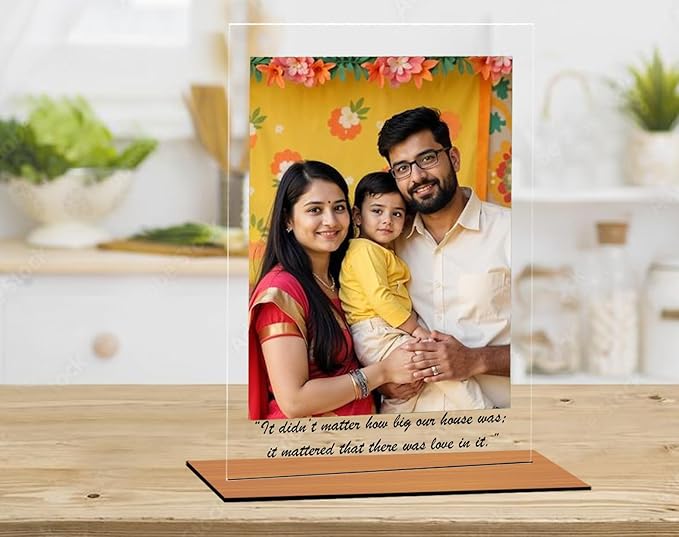 Personalized Customised Acrylic Photo Frame with Stand
