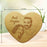 Wood engraving heart