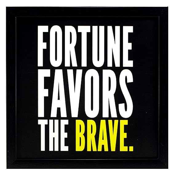 Cool Gifts 4 Piece Set of Framed Wall Hanging Motivational Office Decor Art Prints