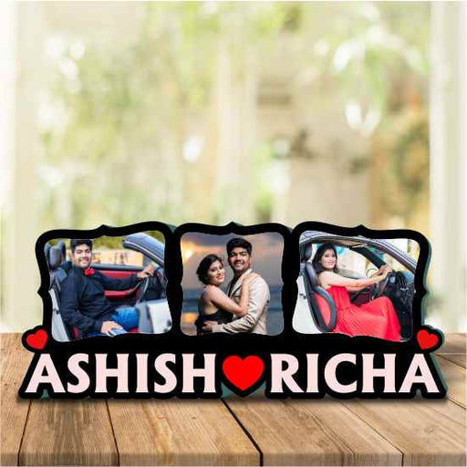 Table Name Frame with 3 Photos