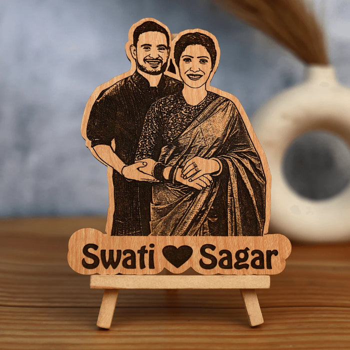 Cutest Couple Engraved Photo Standy