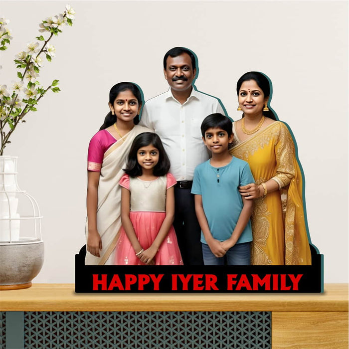 Family Photo Stand with Message