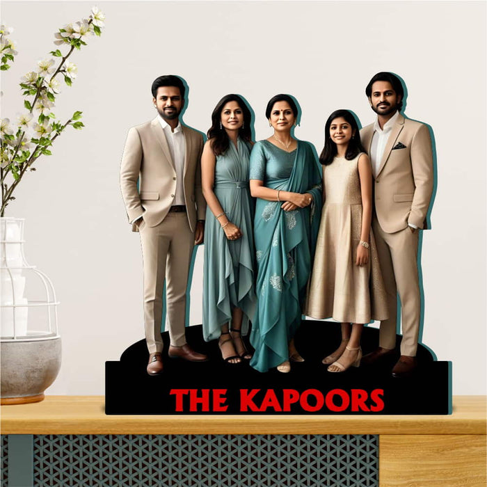 Family Photo Stand with Message