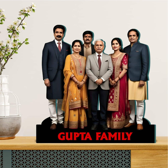 Family Photo Stand with Message