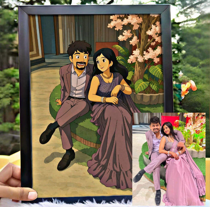 Ghibli Art Photo Frame