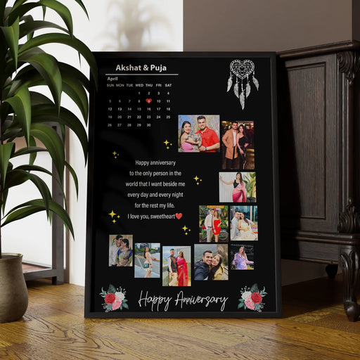 Personalized Anniversary Photo Frame