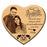 Personalised Heart Shaped Wooden Engraved Photo Frame for Couple on Anniversary