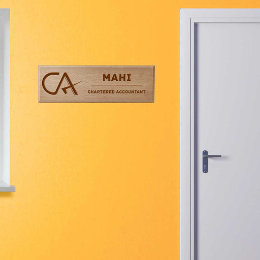 Customized Name Plaques – Wood Engraving for Accountants